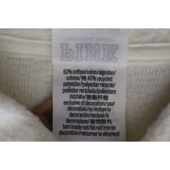 PINK x Victoria's Secret Women's Sz 2XL Cream Reverse Fleece Cropped Sweatshirt - Picture 4 of 7